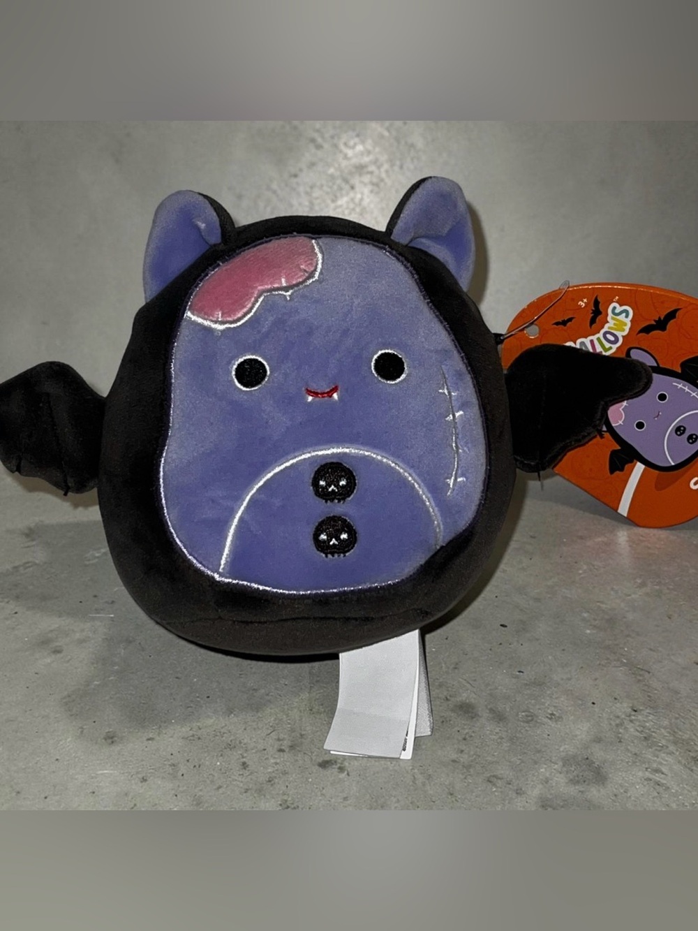 Squishmallows 4” Screech Purple & Black Bat Stuffed Toy - Kids Plushie